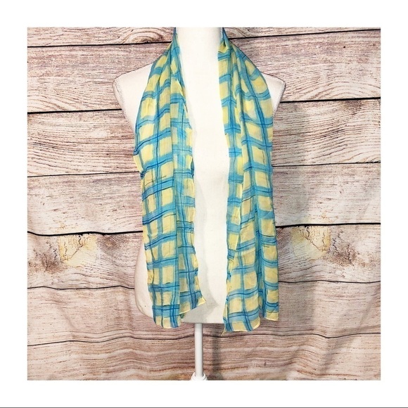 Ann Taylor Tartan Plaid Design Scarf - Picture 1 of 3